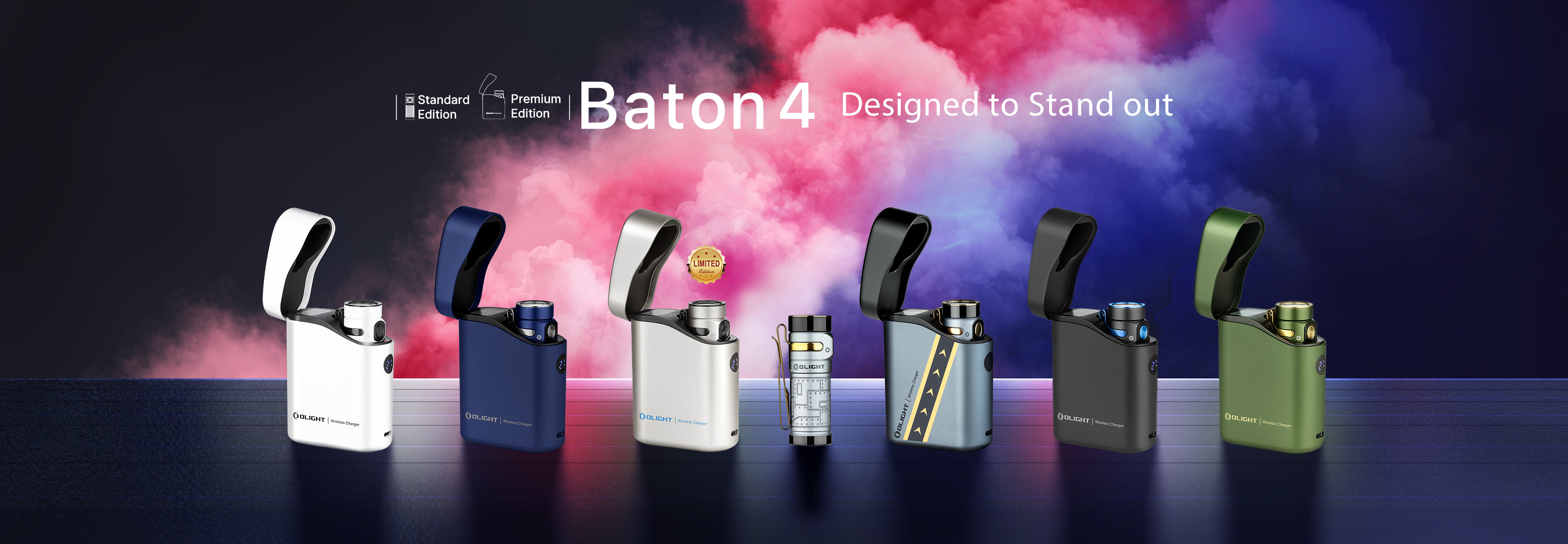 OLIGHT BATON 4 尊享版【Ti】 1100流明 156米 迷你型高亮手電筒 磁吸充電 電量顯示