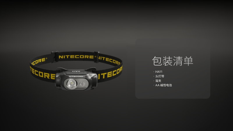 NITECORE HA11(202412新版) 240流明 極輕量化 多功能頭燈 白光/紅光 AA 14500 帽夾